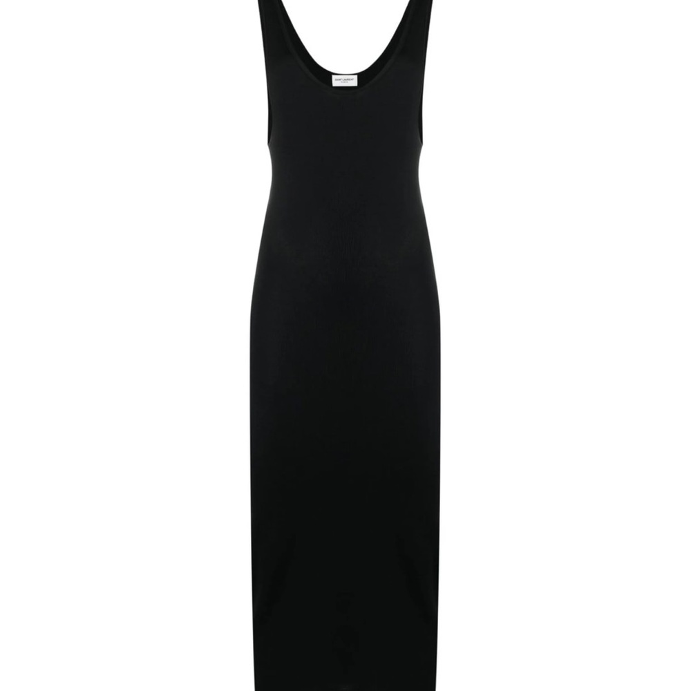 Saint Laurent - Silk-blend midi dress